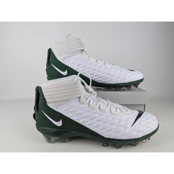 Nike Force Savage Pro 2 Football Cleats White Green BV3969-107 Mens Size 16 NIB - Picture 1 of 9